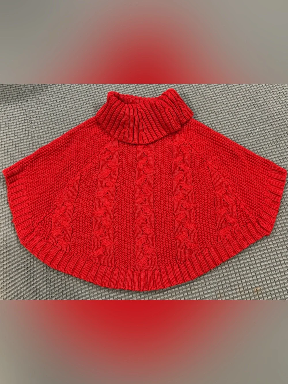 Poncho Sweater Cape Coat Size 4/4A